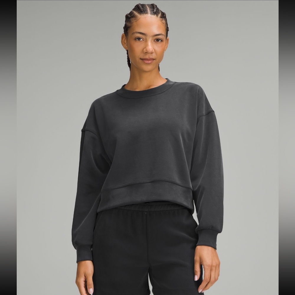 lululemon softstreme oversized cropped sweatshirt